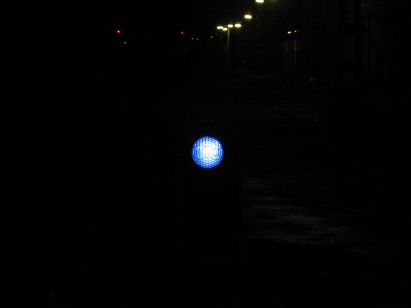 Incandescent lamp, blue